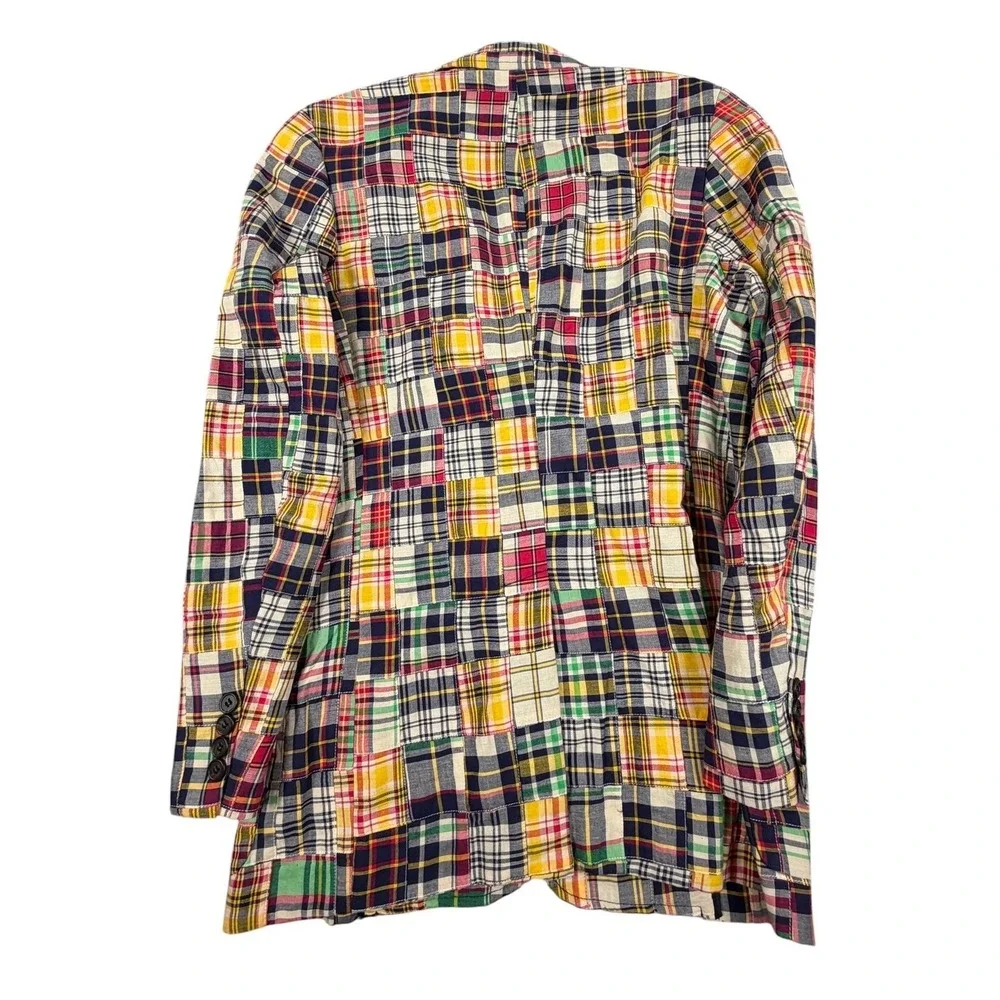 J Crew Blazer Men's Lot Size S 38R Patchwork, Seersucker,Windowpanes Wool/Cotton